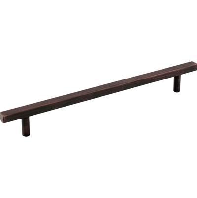 192 mm Center-to-Center Brushed Oil Rubbed Bronze Square Dominique Cabinet Bar Pull by Jeffrey Alexander