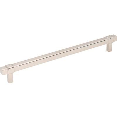 224 mm Center-to-Center Polished Nickel Square Zane Cabinet Pull by Jeffrey Alexander