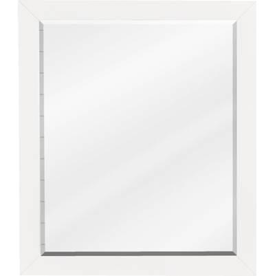 24 W x 1'' D x 28'' H White Cade mirror by Jeffrey Alexander