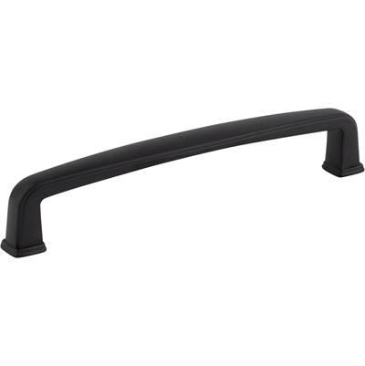128 mm Center-to-Center Matte Black Square Milan 1 Cabinet Pull by Jeffrey Alexander