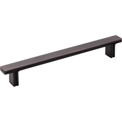 160 mm Center-to-Center Brushed Oil Rubbed Bronze Square Anwick Cabinet Pull by Jeffrey Alexander