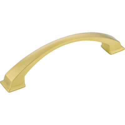 128 mm Center-to-Center Brushed Gold Arched Roman Cabinet Pull by Jeffrey Alexander