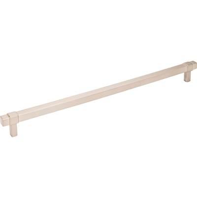 305 mm Center-to-Center Satin Nickel Square Zane Cabinet Pull