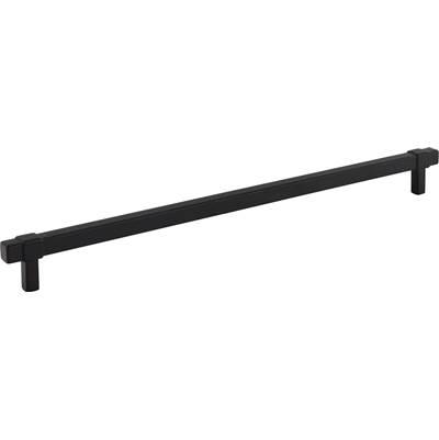 305 mm Center-to-Center Matte Black Square Zane Cabinet Pull by Jeffrey Alexander