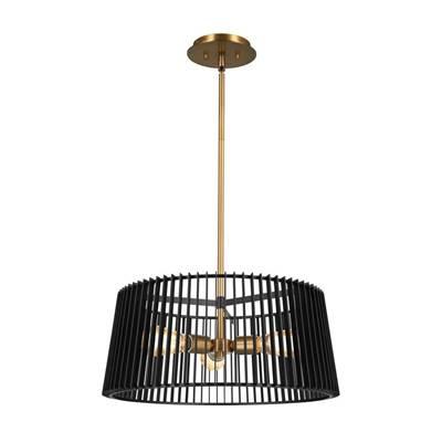 Linara 18'' 3 Light Pendant Black