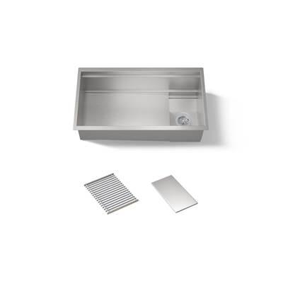 33-3/4'' undermount single-bowl kitchen sink