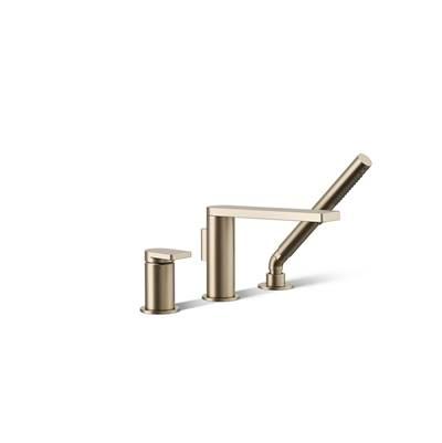 Composed Deck-mount bath faucet with handshower by Kohler