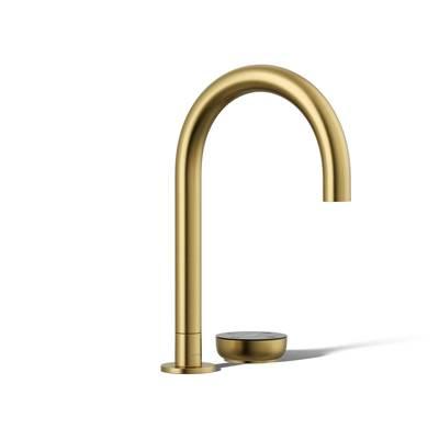 Aquifer 4-in-1 Short Arc Beverage Faucet Vibrant Brushed Moderne Brass