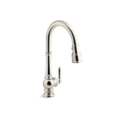 Artifacts Touchless pull-down kitchen sink faucet with KOHLER KonnectE and three-function sprayhead