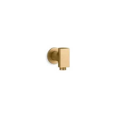 Exhale Wall-mount supply elbow - Vibrant Brushed Moderne Brass by Kohler