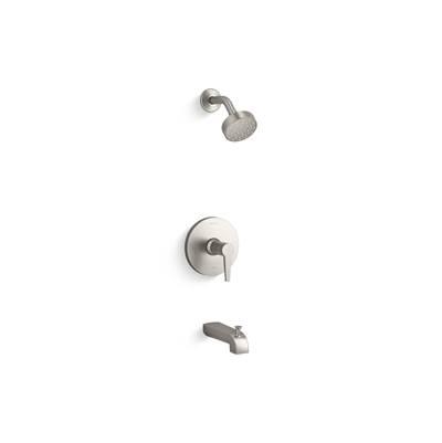 Kohler Pitch Rite-temp Bath and Shower Trim Kit, 1.75 Gpm - Vibrant Brushed Nickel