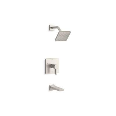 Kohler Parallel Rite-temp Bath and Shower Trim Kit, 1.75 Gpm - Vibrant Brushed Nickel by Kohler