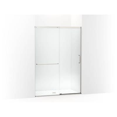 Elate Sliding shower door, 75-1/2'' H x 50-1/4 - 53-5/8'' W, with heavy 5/16'' thick Crystal Clear glass - Matte Nickel by Kohler