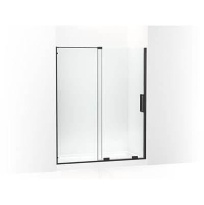 Echelon Sliding shower door, 71-3/4'' H x 55-3/4 - 59-3/4'' W, with 5/16'' thick Crystal Clear glass - Matte Black