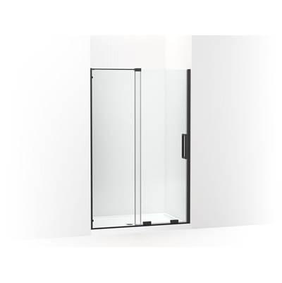 Echelon Sliding shower door, 71-3/4'' H x 43-3/4 - 47-3/4'' W, with 5/16'' thick Crystal Clear glass - Matte Black