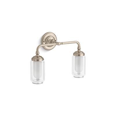 Artifacts Two-light sconce by Kohler