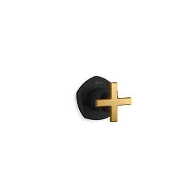 Kohler Occasion Mastershower Transfer Valve Trim with Cross Handle - Matte Black with Brushed... by Kohler