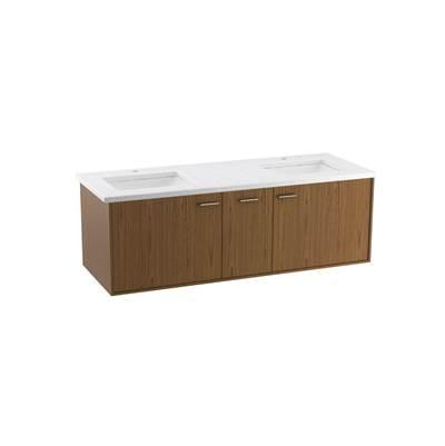 Jute 60'' wall-hung bathroom vanity cabinet