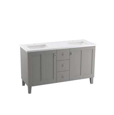 Poplin 60'' bathroom vanity cabinet by Kohler