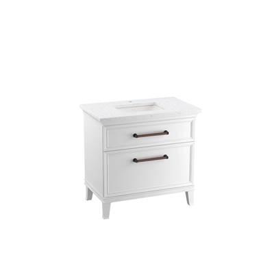 ArtifactsE 36'' bathroom vanity cabinet with sink and quartz top by Kohler