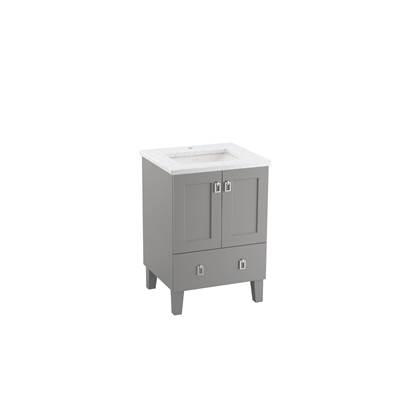 24'' bathroom vanity cabinet with sink and quartz top by Kohler