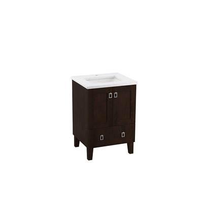 24'' bathroom vanity cabinet with sink and quartz top by Kohler