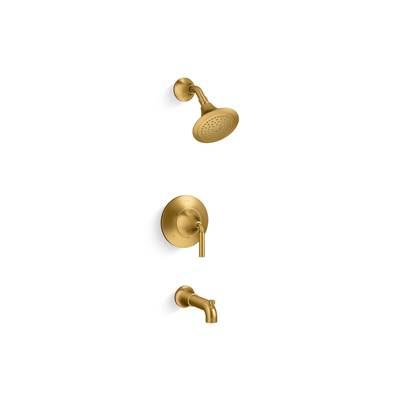 ToneE Rite-Temp bath and shower trim kit, 1.75 gpm - Vibrant Brushed Moderne Brass by Kohler