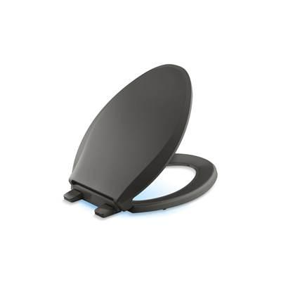 Cachet Nightlight ReadyLatch Quiet-CloseE elongated toilet seat by Kohler