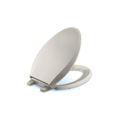 Cachet Nightlight ReadyLatch Quiet-CloseE elongated toilet seat by Kohler