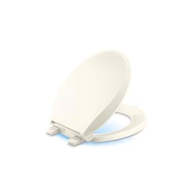 Cachet Nightlight ReadyLatch Quiet-CloseE round-front toilet seat by Kohler