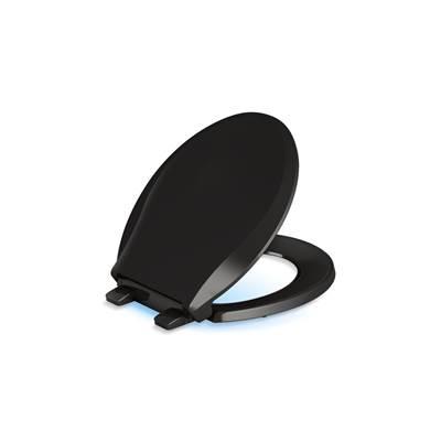 Cachet Nightlight ReadyLatch Quiet-CloseE round-front toilet seat by Kohler