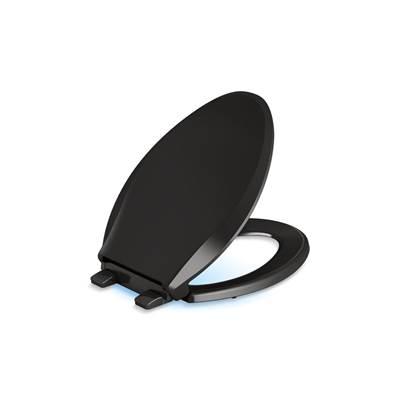 Cachet Nightlight ReadyLatch Quiet-CloseE elongated toilet seat by Kohler
