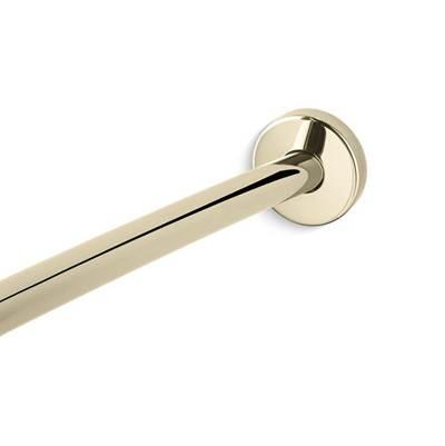 Expanse Contemporary Design Curved Shower Rod - Vibrant French Gold by Kohler