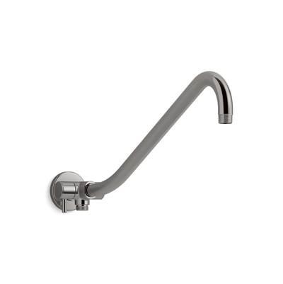 Gooseneck Rainhead arm with 3-way diverter - Vibrant Titanium