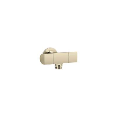 Exhale Wall-mount handshower holder with supply elbow and volume control
