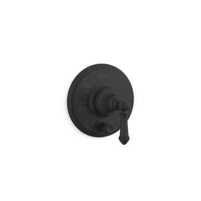 Artifacts Rite-Temp valve trim with push-button diverter and lever handle by Kohler