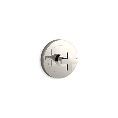 Composed Rite-Temp valve trim with cross handle by Kohler