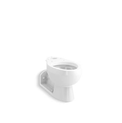 BarringtonE Elongated rear outlet toilet bowl with antimicrobial finish, less seat
