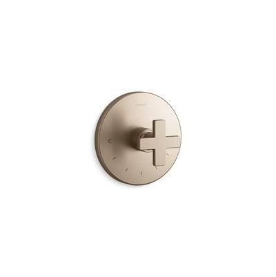 Composed MasterShower temperature control valve trim with cross handle by Kohler