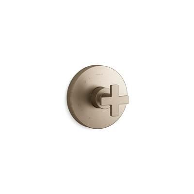 Composed Rite-Temp valve trim with cross handle by Kohler