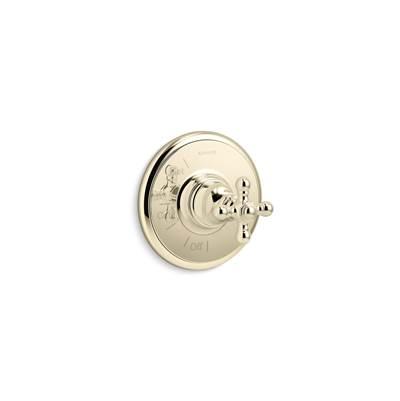 Artifacts Rite-Temp valve trim with cross handle by Kohler