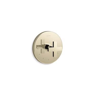 Composed MasterShower temperature control valve trim with cross handle by Kohler