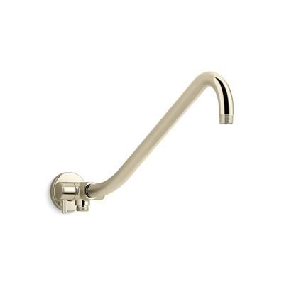 Gooseneck Rainhead arm with 2-way diverter - Vibrant French Gold by Kohler