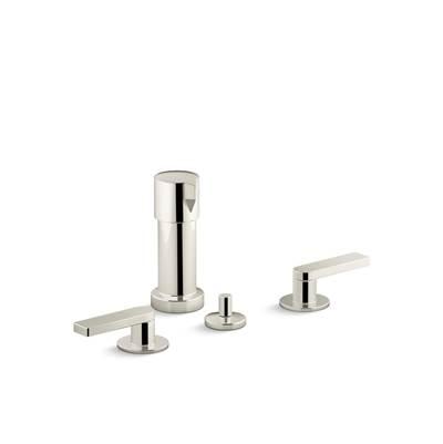Composed Widespread bidet faucet with lever handles by Kohler