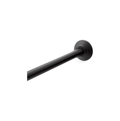 Expanse Curved shower rod - traditional design - Matte Black