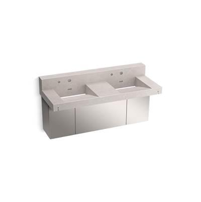 ConstellationE 60'' wall-mount basin lavatory system with backsplash by Kohler