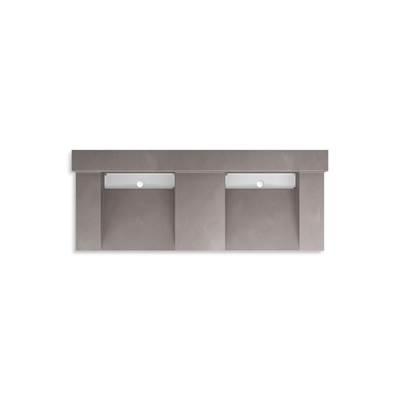 ConstellationE 60'' wall-mount basin lavatory system with backsplash by Kohler