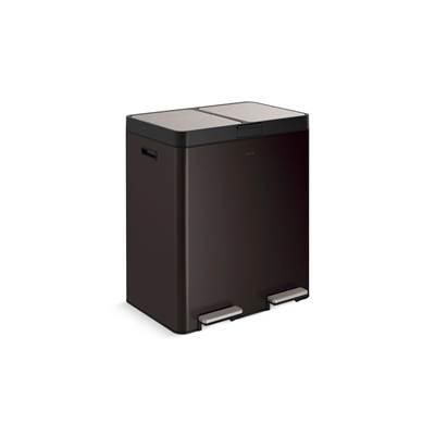 82-liter stainless steel dual-bin step trash can by Kohler