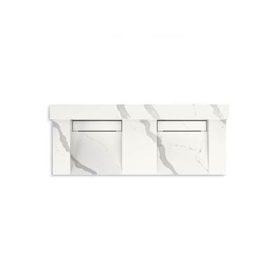 ConstellationE 60'' wall-mount basin lavatory system with backsplash by Kohler