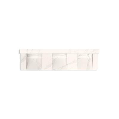 ConstellationE 90'' wall-mount basin lavatory system with backsplash